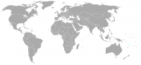 Image de la position dans le monde de Vanuatu